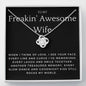 To My Freakin' Awesome Wife - You Rock My World