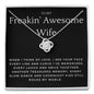 To My Freakin' Awesome Wife - You Rock My World